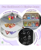 Hongge Kids Grocery Store Playset with Cash Register Pos Machine