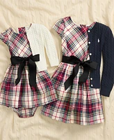 Polo Ralph Lauren Toddler and Little Girls Plaid Twill Dress