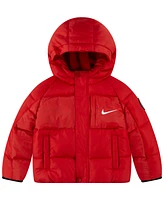 Nike Toddler Boys Mixed-Media Hooded Puffer Jacket
