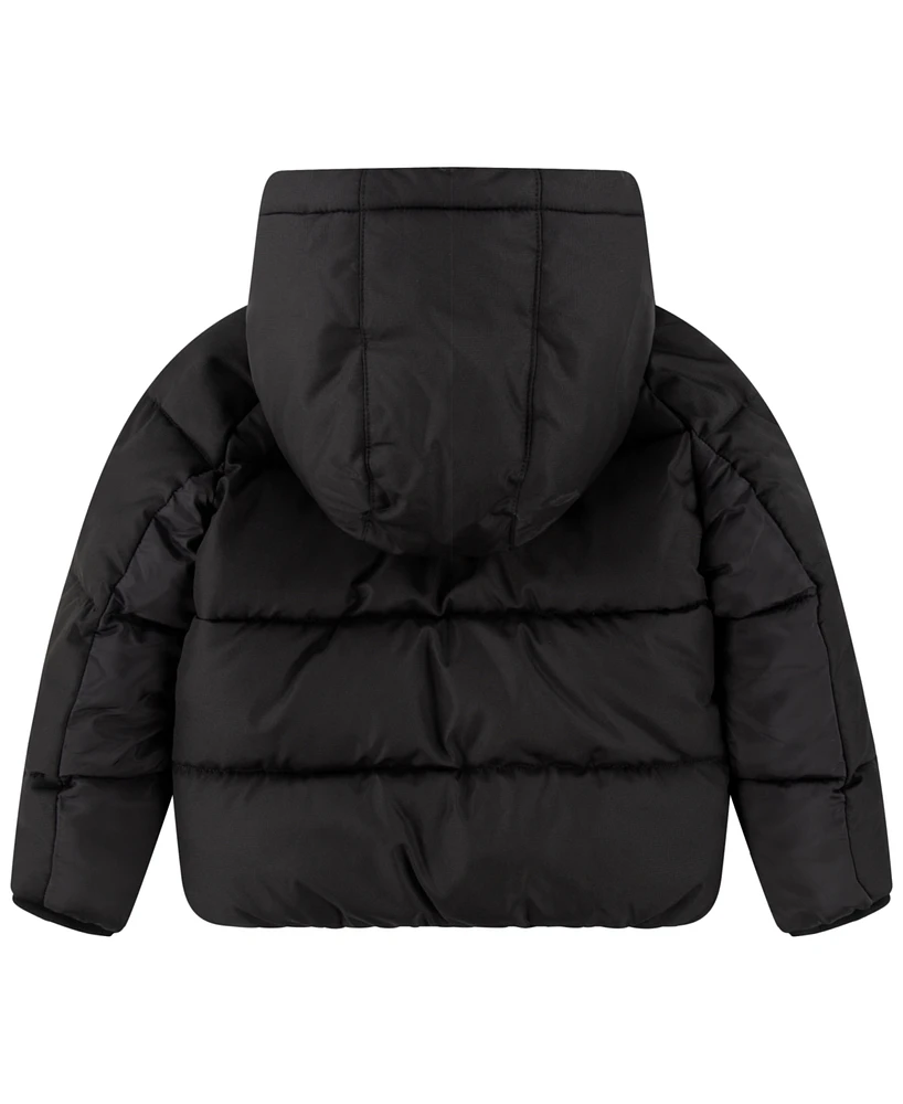 Nike Toddler Boys Mixed-Media Hooded Puffer Jacket