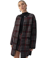 Sanctuary Women's City Plaid Sweater Jacket