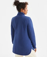 Style & Co Women's Cozy Quarter-Zip Fleece Sweatshirt, Exclusively at Macy's