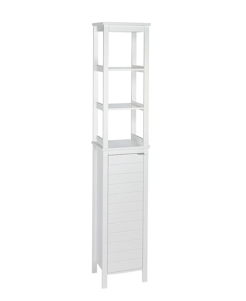 RiverRidge Home Madison Collection Linen Tower with Open Shelves