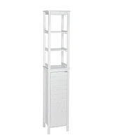 RiverRidge Home Madison Collection Linen Tower with Open Shelves