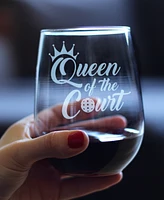 Bevvee Queen of the Court Stemless Wine Glass