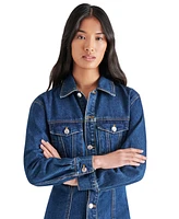 Steve Madden Women's Maxine Denim Maxi Shirtdress