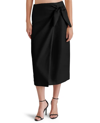 Steve Madden Women's Navia Faux Leather Midi Skirt