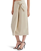 Steve Madden Women's Navia Faux Leather Midi Skirt