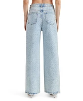 Steve Madden Women's Avaline Tweed Texture Jeans