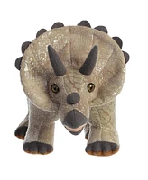 Aurora Large Triceratops Dinos & Dragons Ferocious Plush Toy Brown 13"