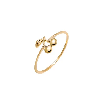 By Adina Eden Solid Cherry Ring 14K