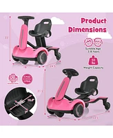 Hongge 6V Kids' Ride-On Drift Car with 360° Spin and Adjustable Height Settings