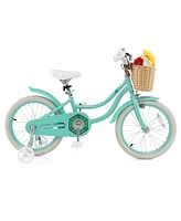 Hongge 18-Inch Kids Bike with Adjustable Handlebar and Seat for 4-8 Years Old