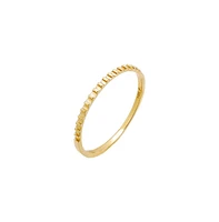 By Adina Eden Solid Ridged Band Ring 14K