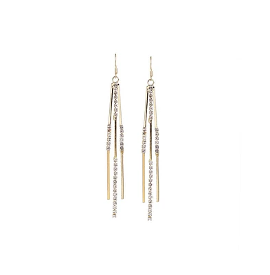 Sohi Women's Sleek Drop Earrings
