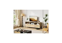 gaomon Tv Stand for 65 Inch Tv, Entainment Center with Open Shelf, Media Console with 3 Drawers