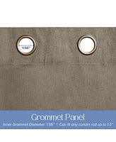 Awesome Home Linen Slub 100% Blackout Grommet Pair (2 Panels