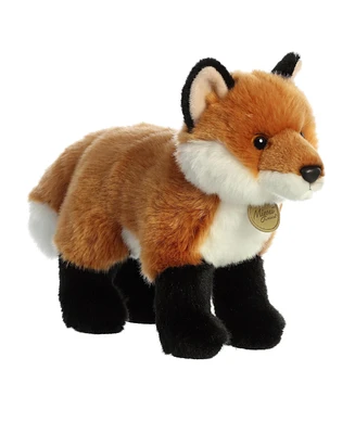 Aurora Medium Fox Miyoni Realistic Plush Toy Brown 10"