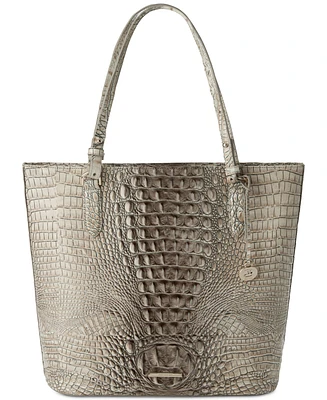 Brahmin Ezra Melbourne Embossed Large Leather Tote