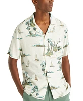 Nautica Men's Printed Short Sleeve Shirt