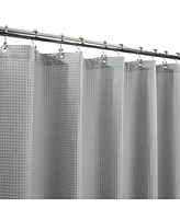 Awesome Home Cotton Blend Soft Waffle Weave Shower Curtain, 72"X96"