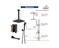 Casainc Bathroom Tub And Shower Faucet with Rough in Valve