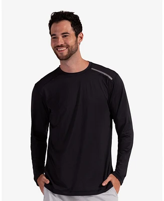 Men's Upf 50+ Sun Protective Long Sleeve Jet Tee