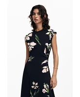 Desigual Women's Asymmetric floral dress