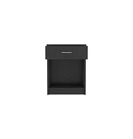 Depot E-shop Beryl Nightstand, One Drawer, Low Shelf, Superior Top