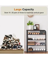 gaomon Shoe Rack for Entryway, 5 Tier Shoe Storage Rack for 12