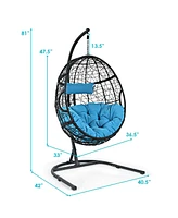 Vebreda Hanging Cushioned Hammock Chair with Stand