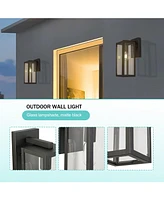 Flynama Wall Sconces 1-Light 13.75-in H Matte Black Dark Sky Led Outdoor Wall Light