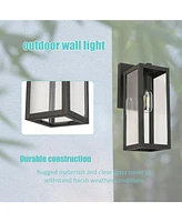 Flynama Wall Sconces 1-Light 13.75-in H Matte Black Dark Sky Led Outdoor Wall Light