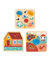 Mentari Toys Odden Peg Puzzle Bundle