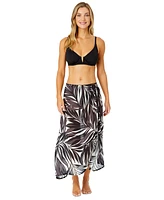 Anne Cole Women's Printed O-Ring Sarong Cover-Up