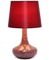 Creekwood Home 14.17" Patchwork Crystal Glass Table Lamp