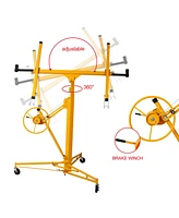 Flynama 11 ft. Drywall Panel Hoist Jack Lifter Drywall Lift Panel Lift in Yellow