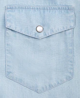 On 34th Women's Puffed-Sleeve Chambray Shirt, Exclusively at Macy's