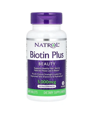 Natrol Biotin Plus Extra Strength 5 000 mcg