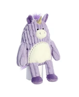 Aurora Medium Ava Unicorn Cuddle Cutie Textured Plush Toy Purple 12"