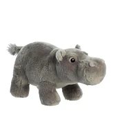 Aurora Medium Hippopotamus Eco Nation Eco-Friendly Plush Toy Gray 10.5"