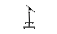 Slickblue Four-Wheel Multifunctional Black Computer Desk with Flat Surface and Lifting Mechanism for Versatile Use