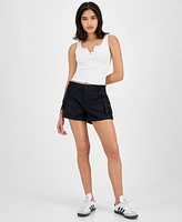 Celebrity Pink Juniors' Cargo Cuffed Shorts