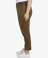 Hearts of Palm Plus Spice It Up Solid Faux Suede Pants