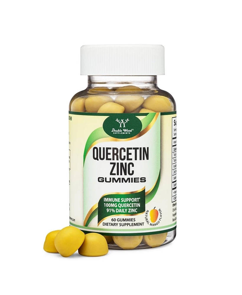 Double Wood Supplements Quercetin + Zinc Gummies