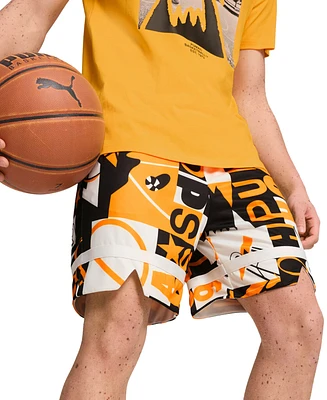 Puma Men's Instant Replay Allover Print Shorts