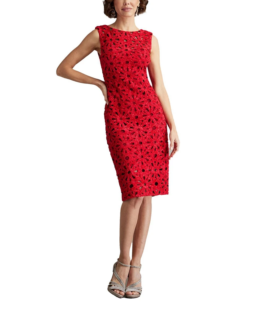 Tadashi Shoji Women's Reva Embroidered Shift Dress