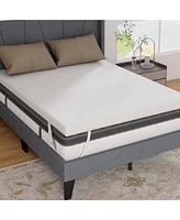 3" Gel-Infused Memory Foam Mattress Topper with Removable & Washable Cover