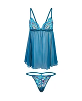 Adore Me Plus Anatta Babydoll & G-String Set Lingerie