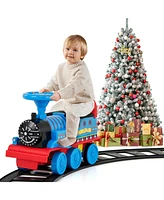 Hongge 6V Electric Kids Ride On Car Toy Train with 16 Pieces Tracks